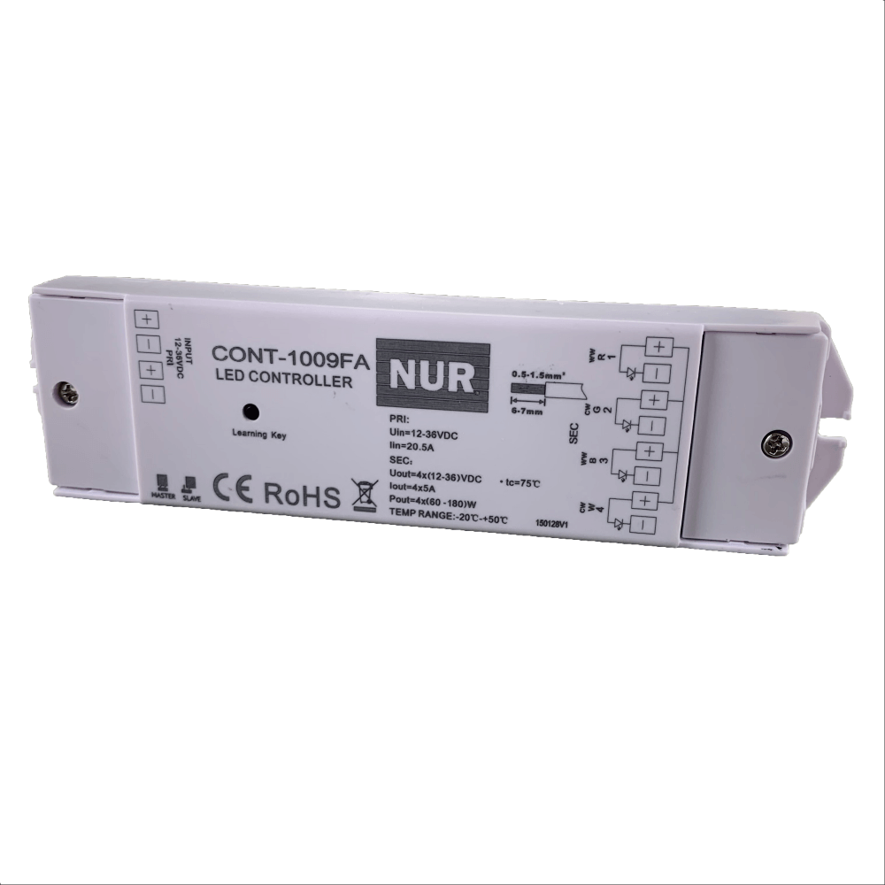 4 canali RGBW LED-ricevitore sr-1009fa per 4 zone radio-trasmettitore 12v 4x 5a RGBWW 