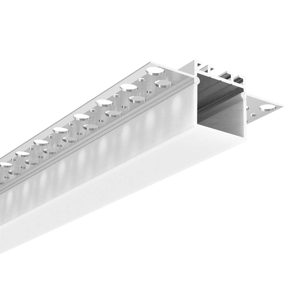 Double Wide Square Recessed Aluminum Channel for LED Strip Lights