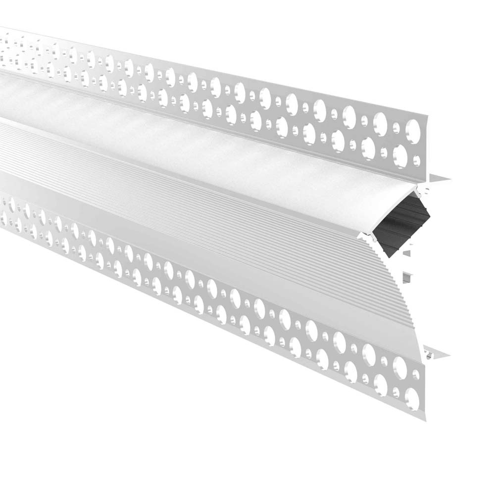 Cove or Baseboard Recessed Aluminum Channel for LED Strip Lighting