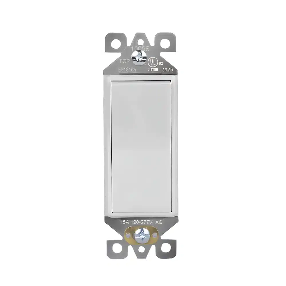 3-Way 20 Amp Décor Paddle/Rocker Switch White