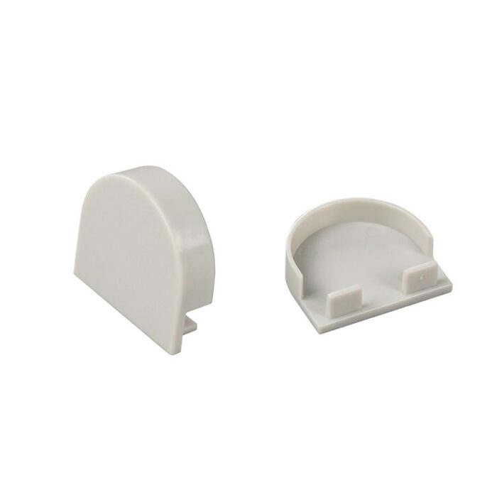 End Cap for Double Wide Round Channel