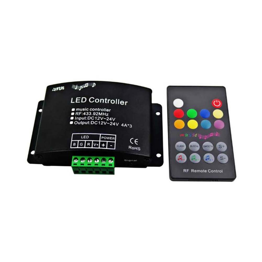 RGB LED Music Controller with RF Remote