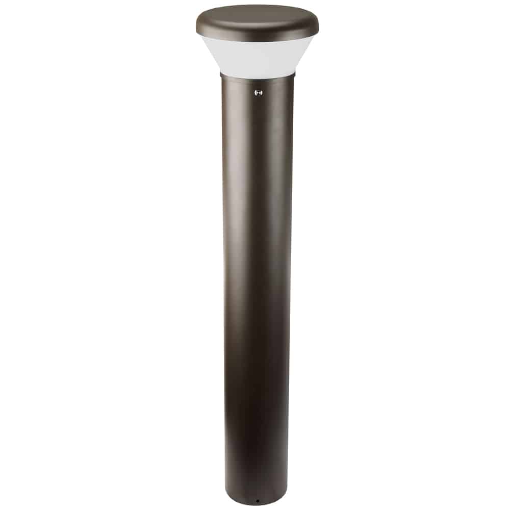 Outdoor LED Bollard 3.5ft - Selectable CCT & Wattage - 360° Uniform Outdoor Illumination