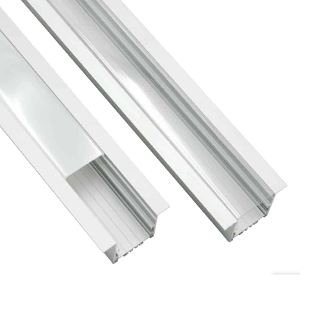 Double Wide Deep Recessed Aluminum Channel