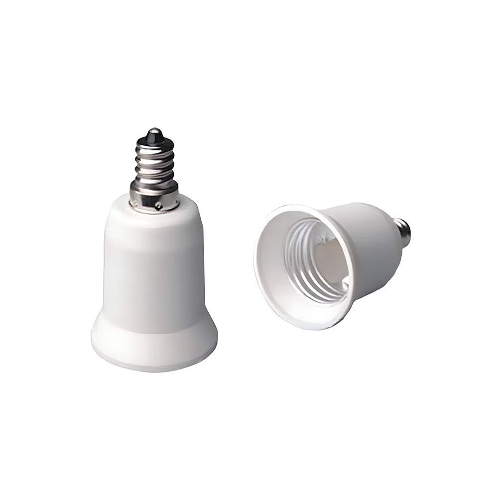 E12 Male to E26 Female Adapter – Socket Enlarger for Standard Bulbs