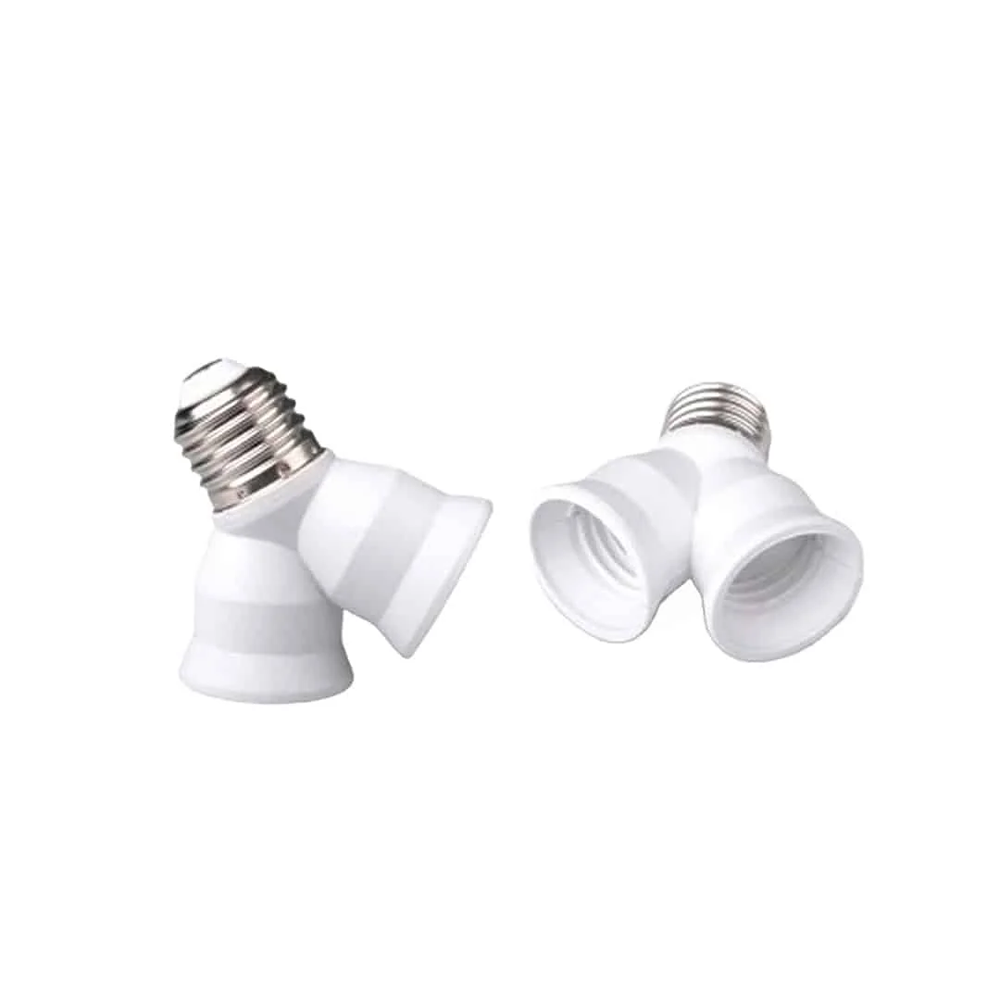 E26 Bulb Splitter Adapter – Dual Socket Converter for Medium Base Bulbs
