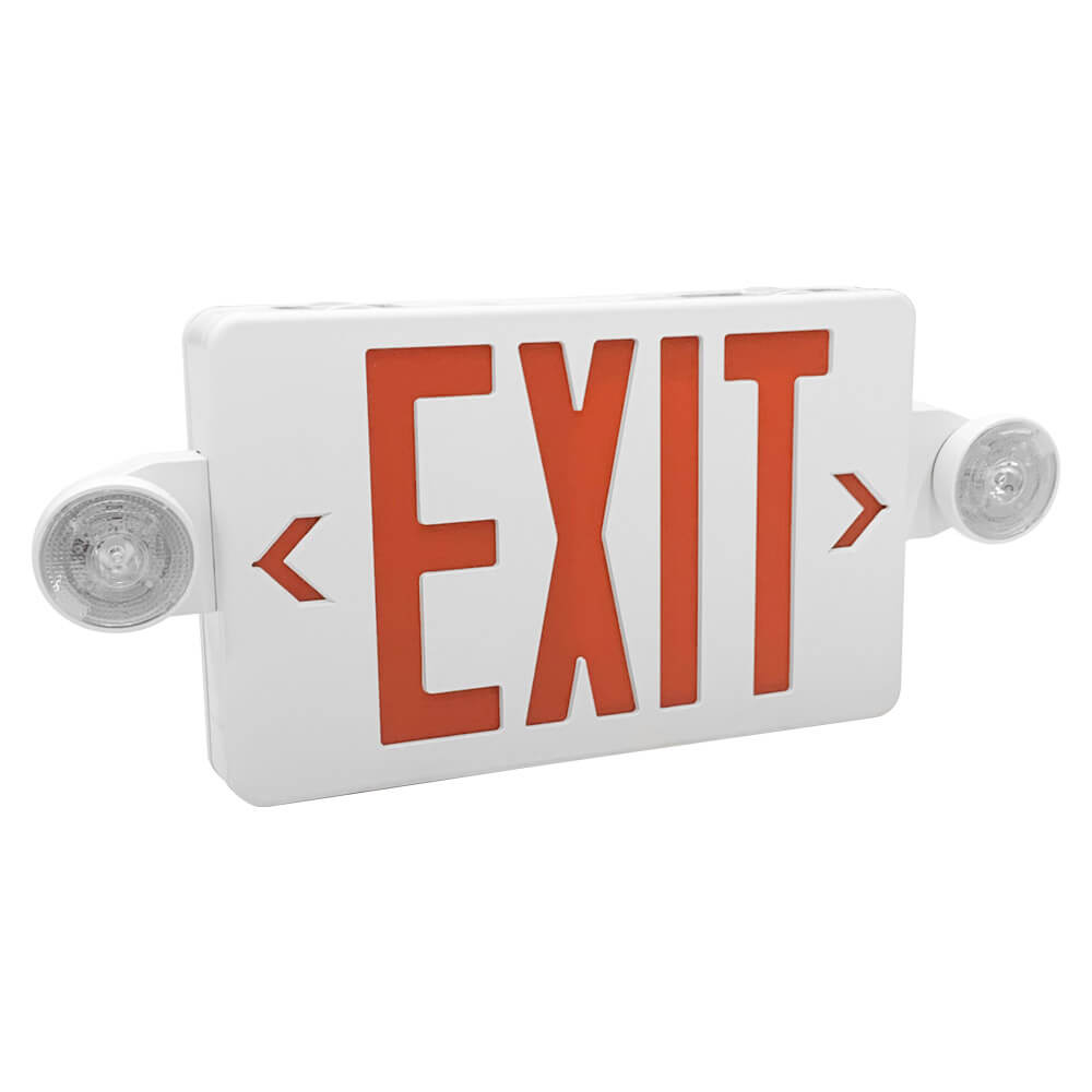emergency exit sign combo