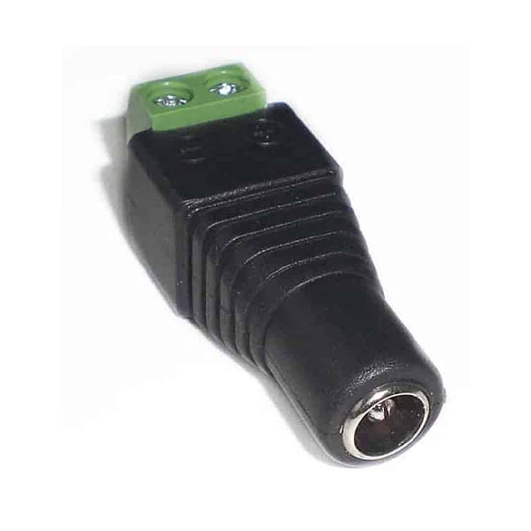 3.5mm DC Coaxial Plug to Screw Terminal Connector - Female