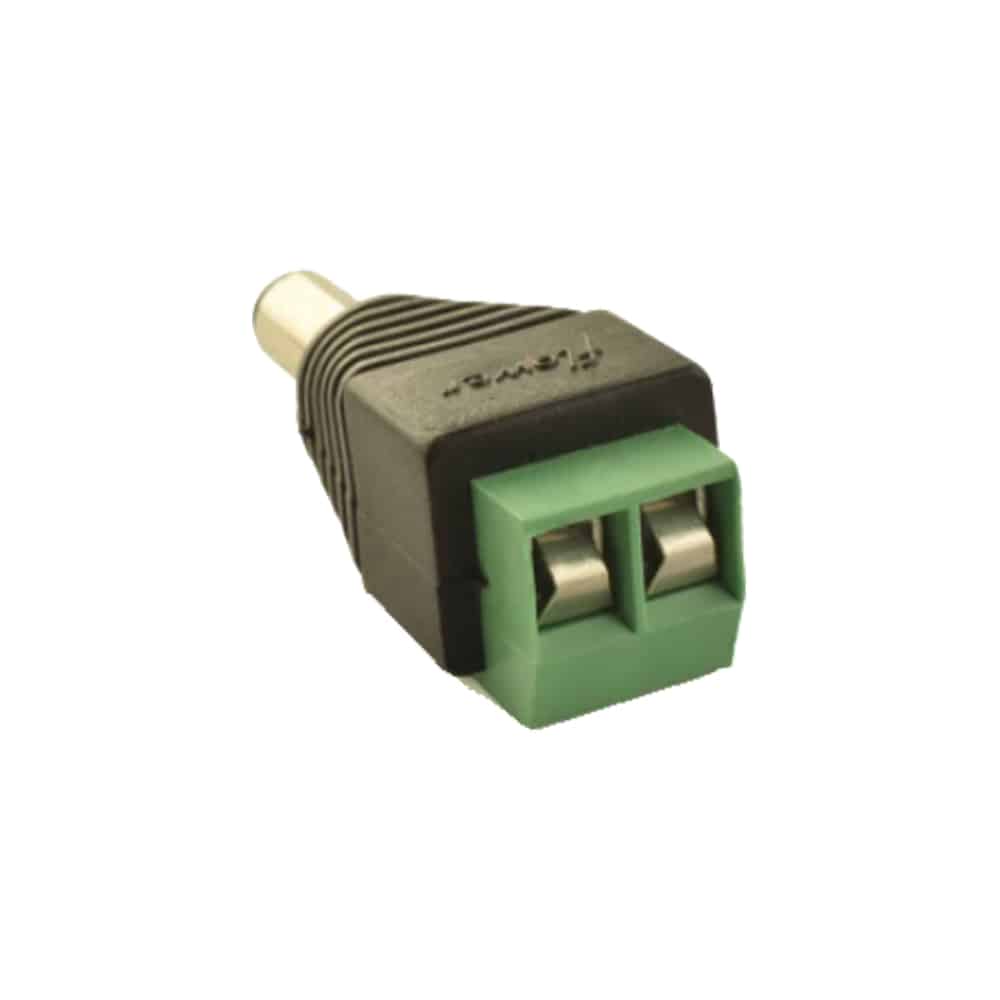 3.5mm DC Male Plug with Screw Terminal Block Connector