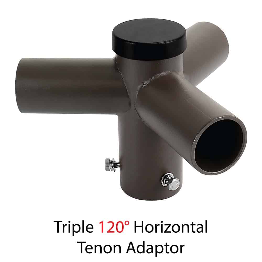 Triple 120 Degree 3 Horizontal Tenon Adapter