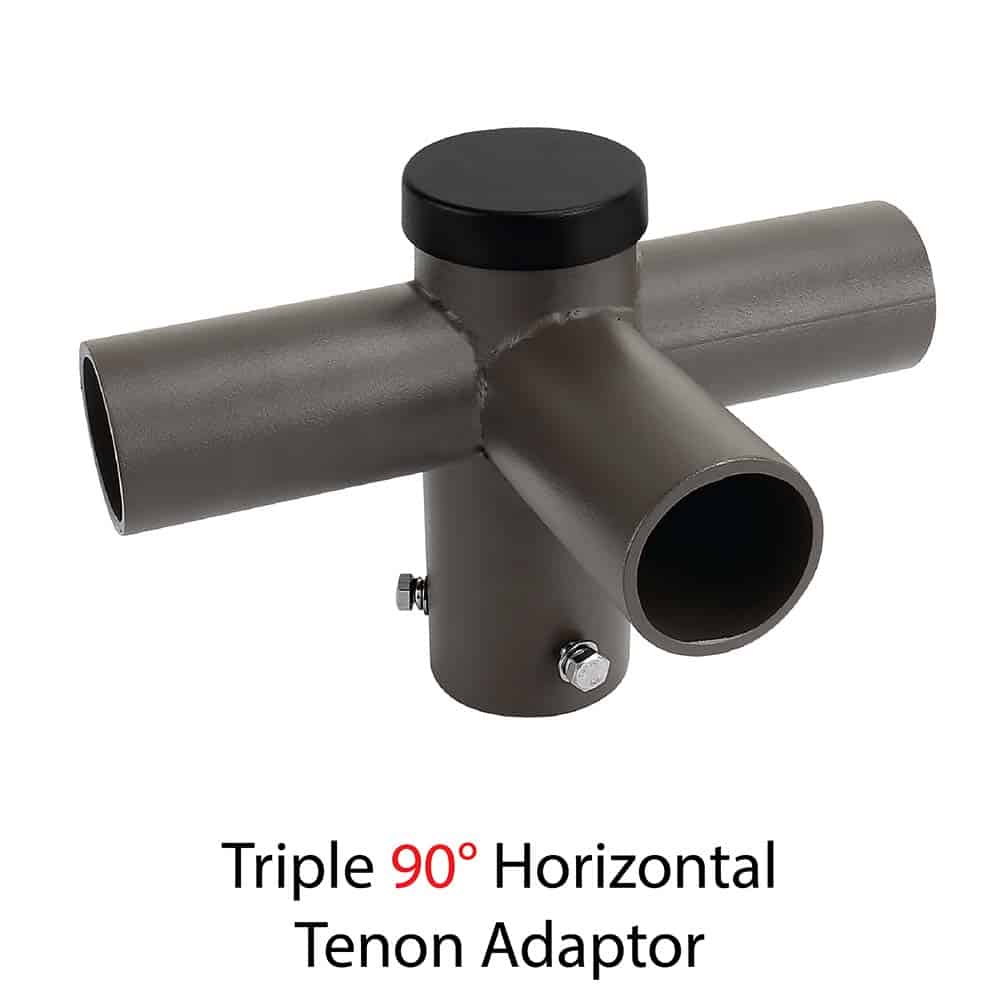 Triple 90 Degree 3 Horizontal Tenon Adapter