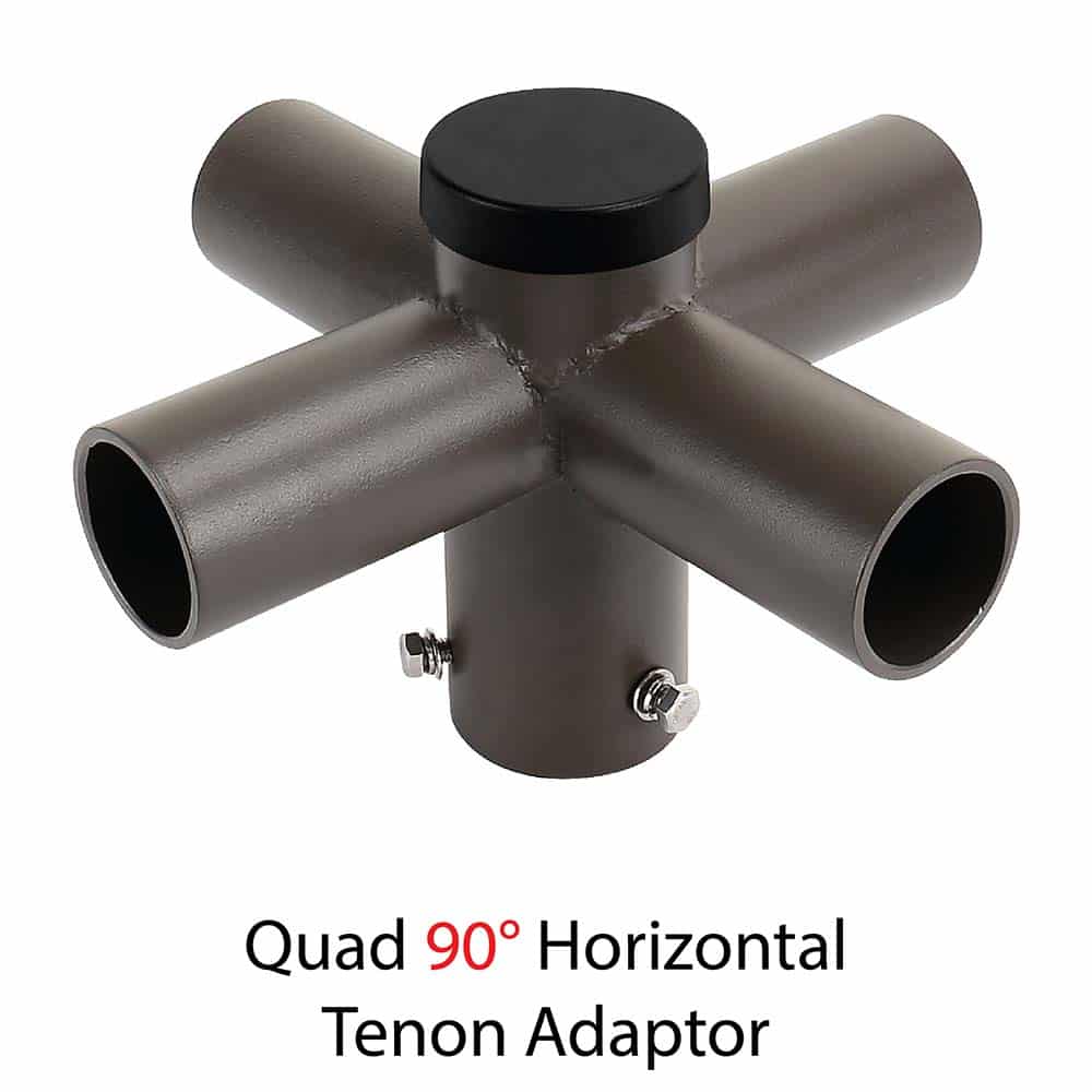 Quad 90 Degree 4 Horizontal Tenon Adapter