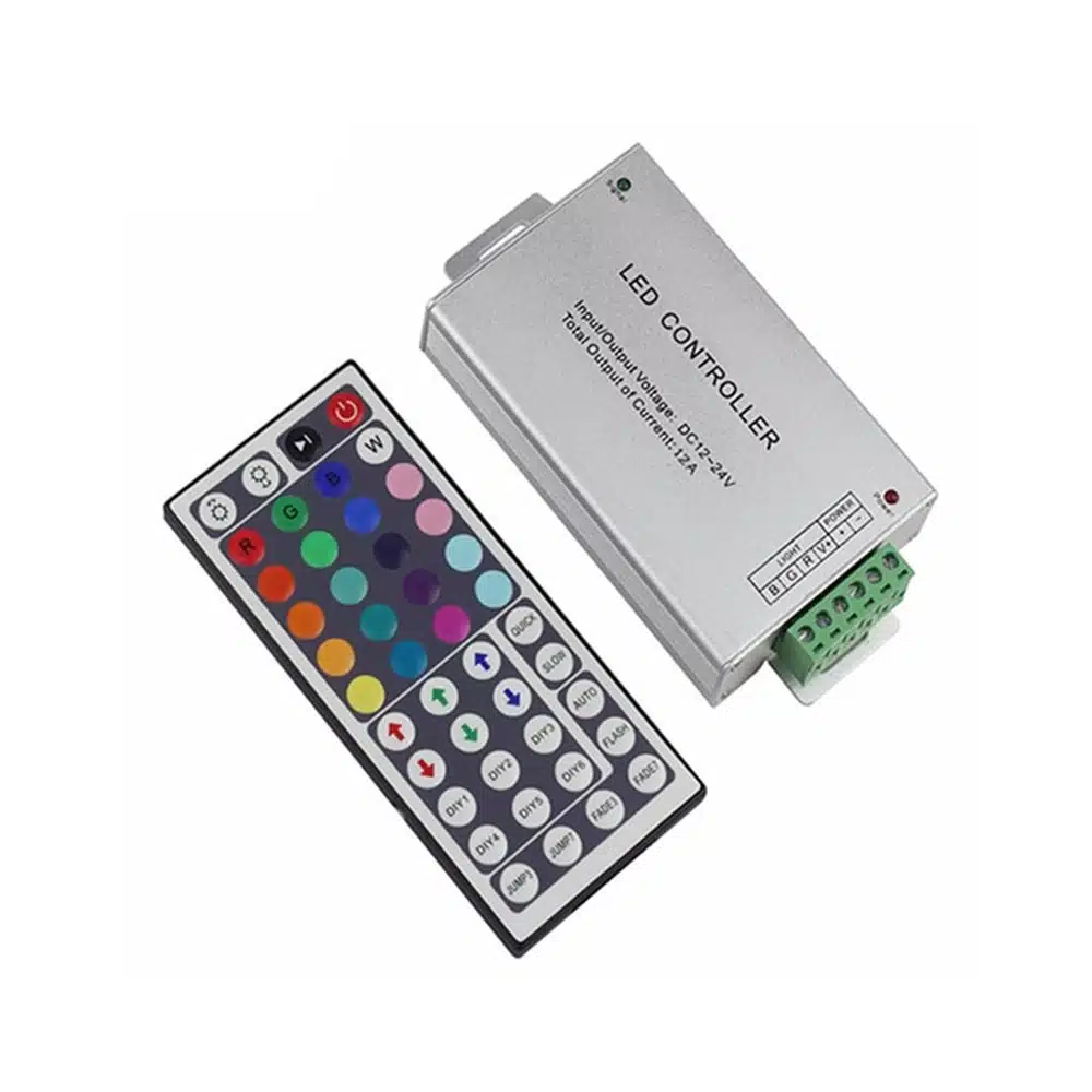 RGB LED Controller with 44 Key RF Remote