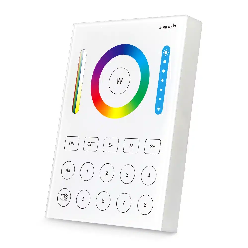 RGB+CCT 8 Zone Touch Panel Wall Remote