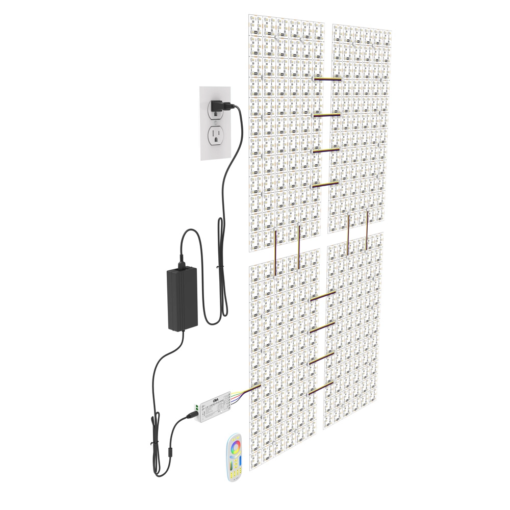 RGBCB Selectable LED Light Sheet, 1ft x 2ft, 2"x2" segments, High CRI, Flexible, and Cuttable with 3M Adhesive, Signage, Hotels, Clubs, Bars - Image 3