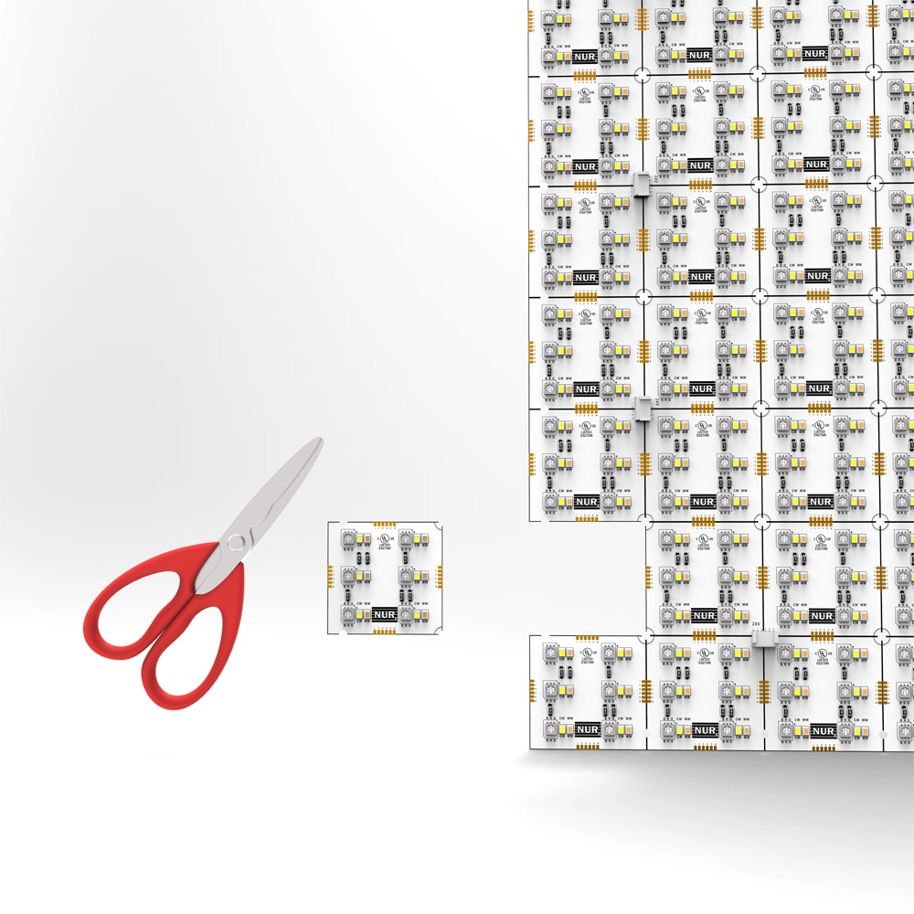 RGBCB Selectable LED Light Sheet, 1ft x 2ft, 2"x2" segments, High CRI, Flexible, and Cuttable with 3M Adhesive, Signage, Hotels, Clubs, Bars - Image 5