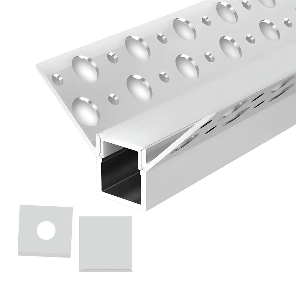 End Caps for Recessed Inside Corner Aluminum Channels