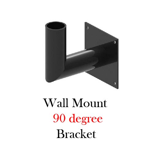 90 Degree L Shape 2-3/8" Tenon Adapter - Wall Mount