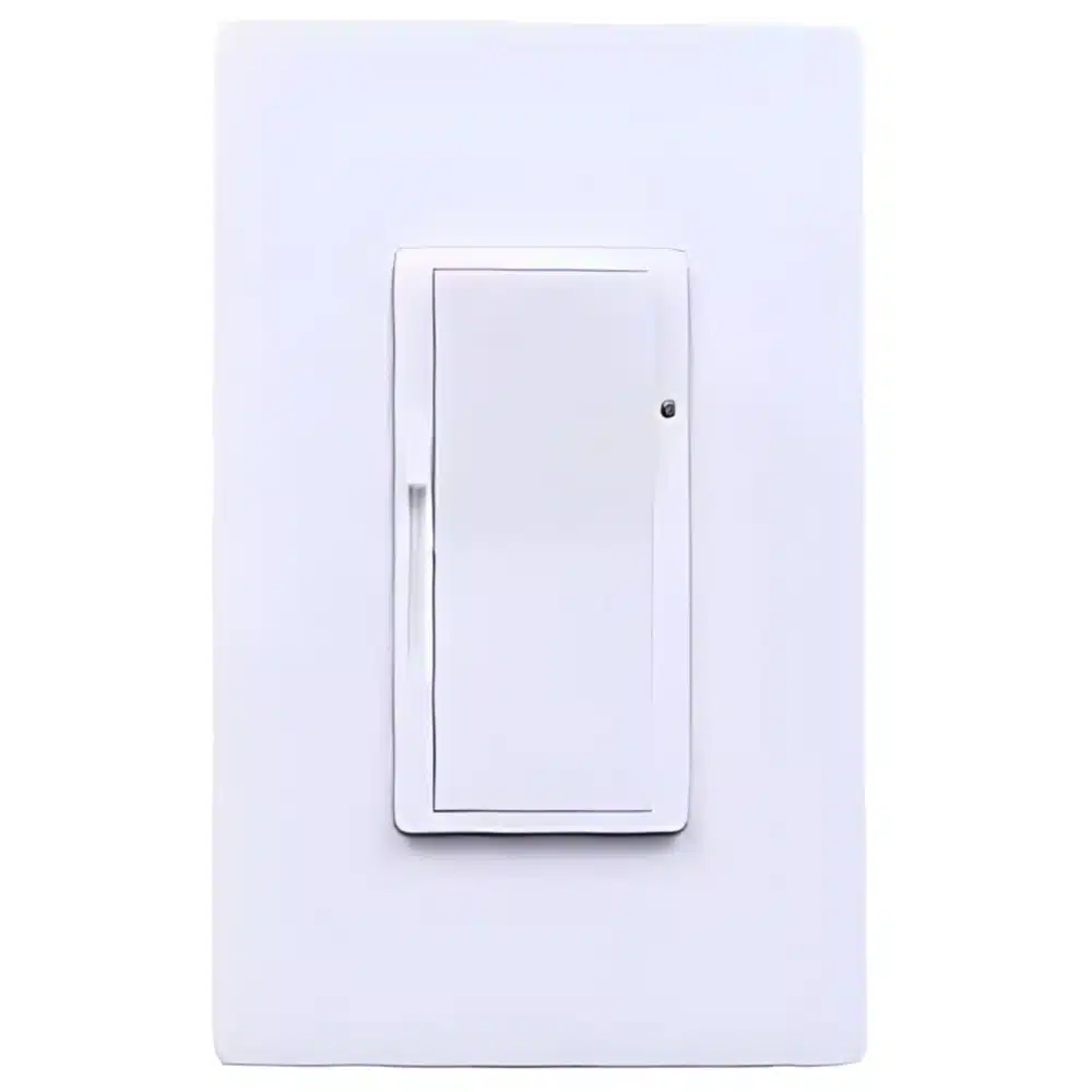 White 0-10v Dimmer and Light Switch