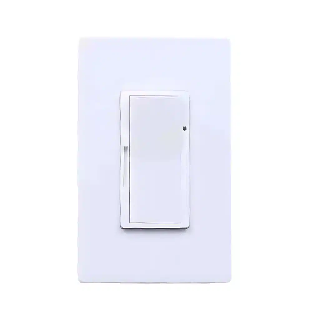 White 150W Dimmer with Rocker Switch